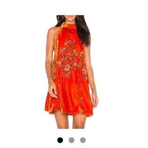 NWT Free People velvet sequin dress
